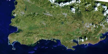 Landsat ETM Image Southwest Puerto Rico